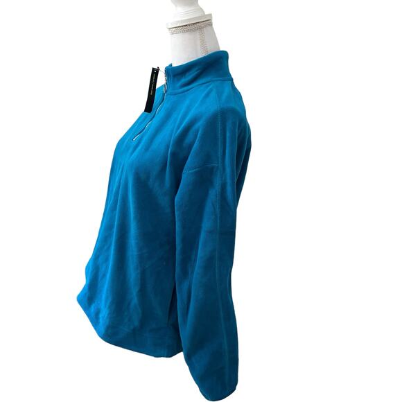 Nike Quarter Zip Fleece Jacket Turquoise Blue M - Picture 5 of 11